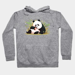 Cute Giant Panda Animal Loving Cuddle Embrace Children Kid Tenderness Hoodie